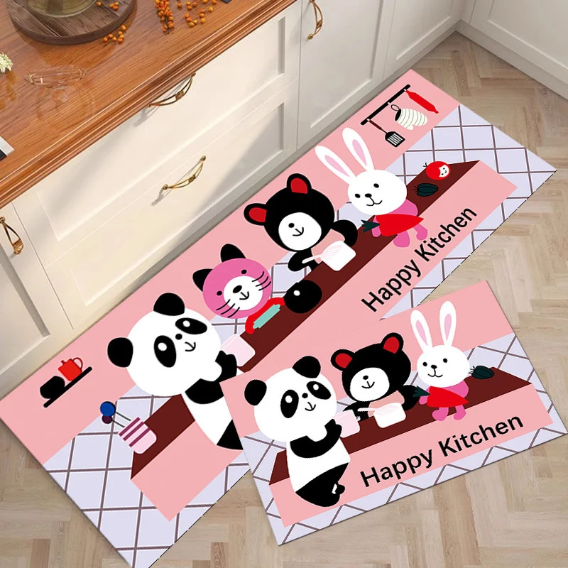 Cute Bear-Themed Kitchen Mat Stornfield