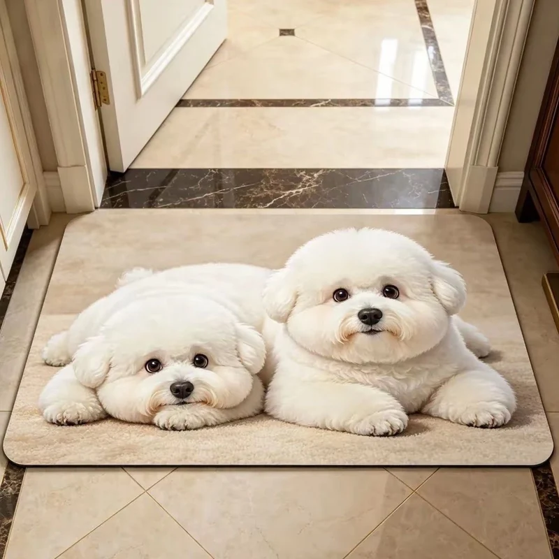 Corgi-Themed Plush Area Rug Stornfield
