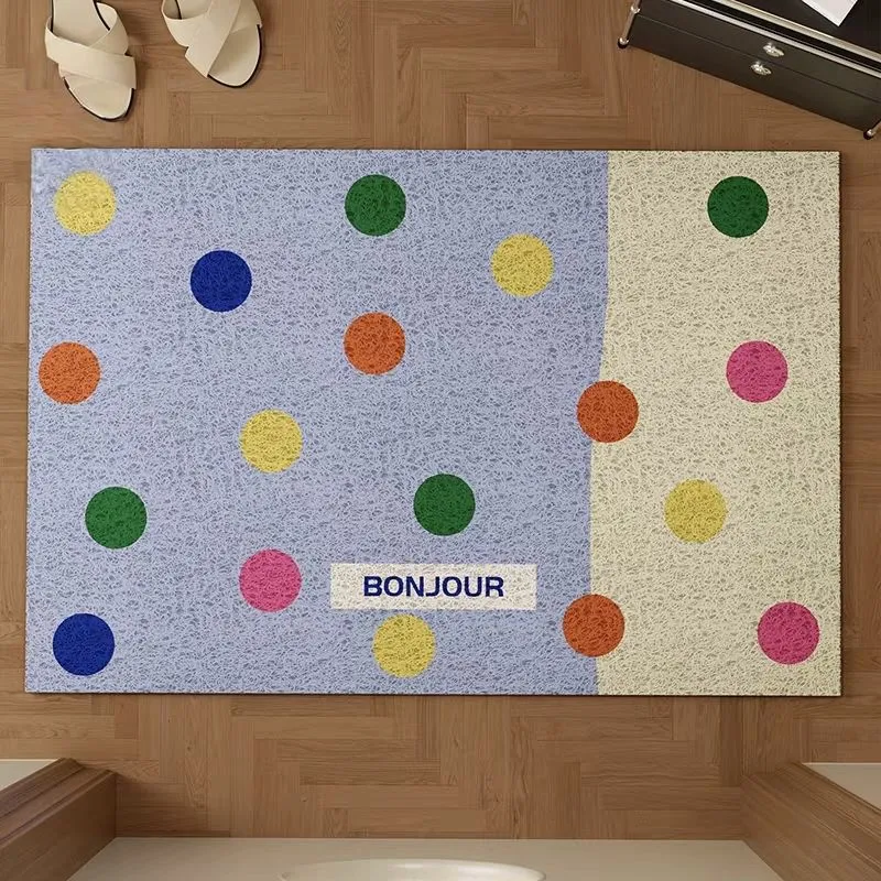 Colorful Polka Dot Doormat Stornfield