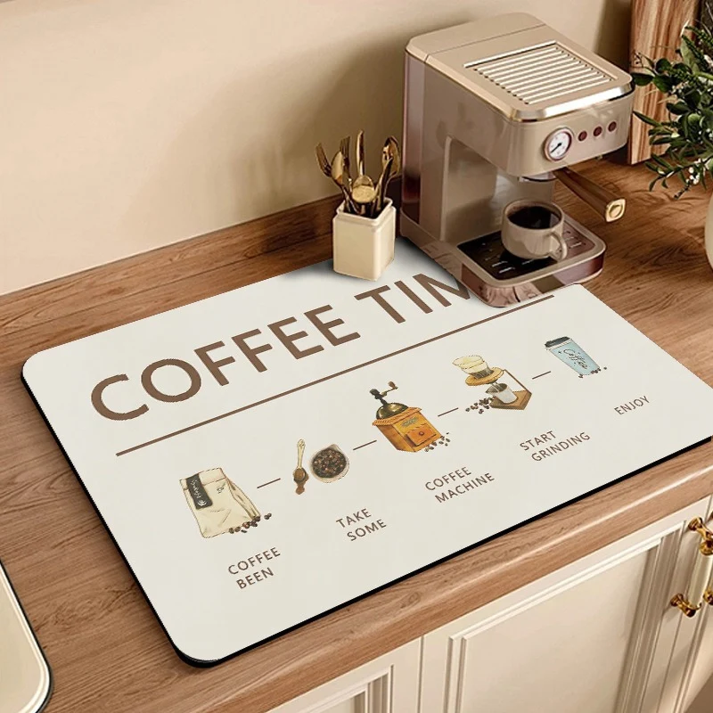 Coffee-Themed Kitchen Mat Stornfield