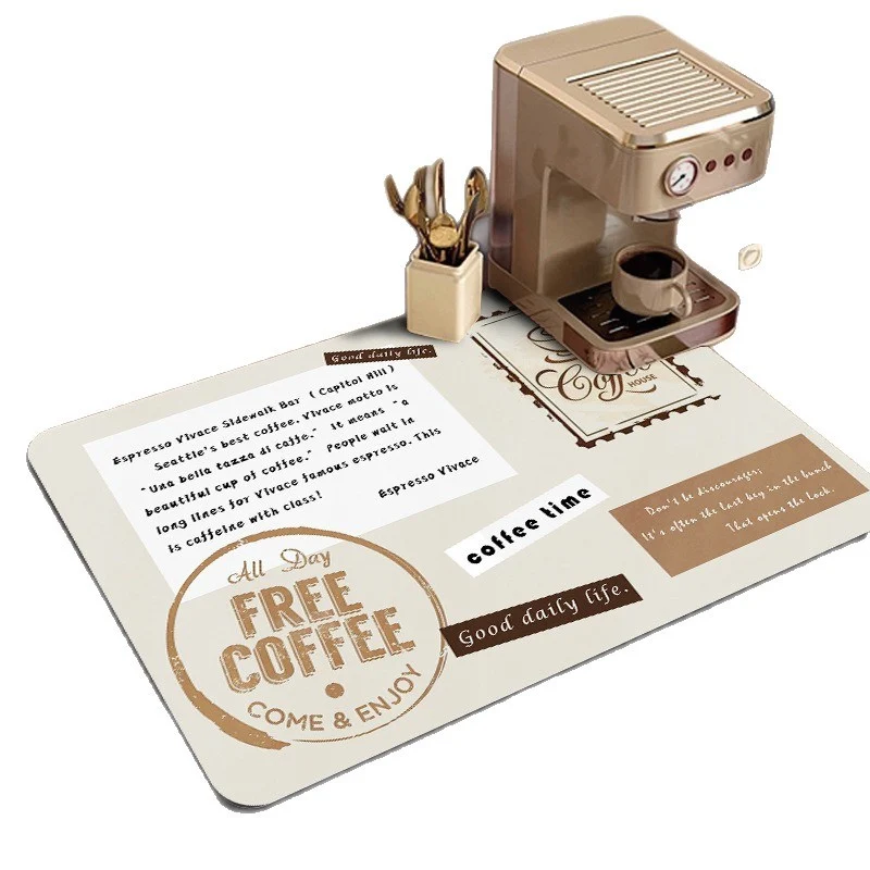 Coffee-Themed Kitchen Mat Stornfield