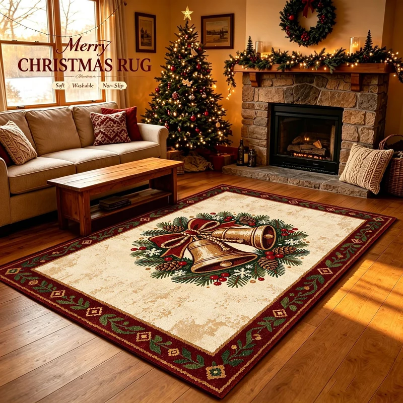 Christmas-Themed Decorative Area Rug Stornfield