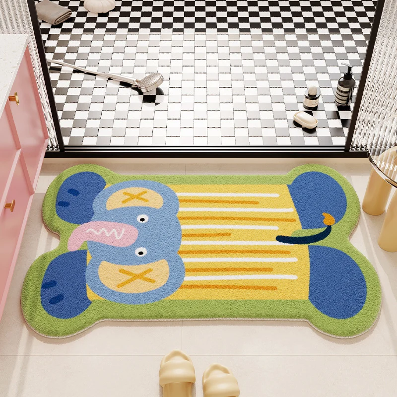 Cat-Themed Plush Bath Mat Stornfield