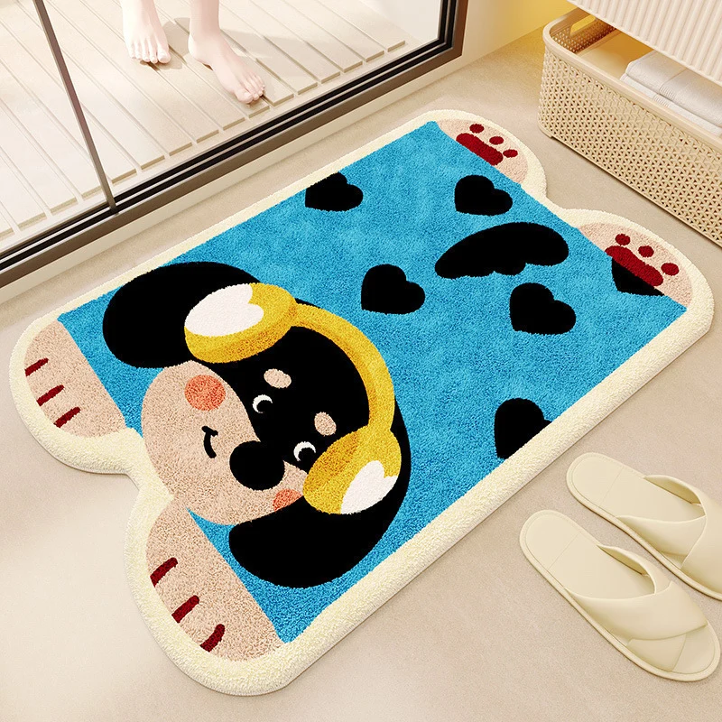 Cat-Themed Plush Bath Mat Stornfield