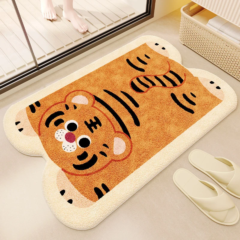 Cat-Themed Plush Bath Mat Stornfield