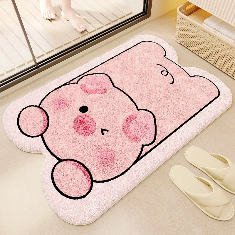 Cat-Themed Plush Bath Mat Stornfield