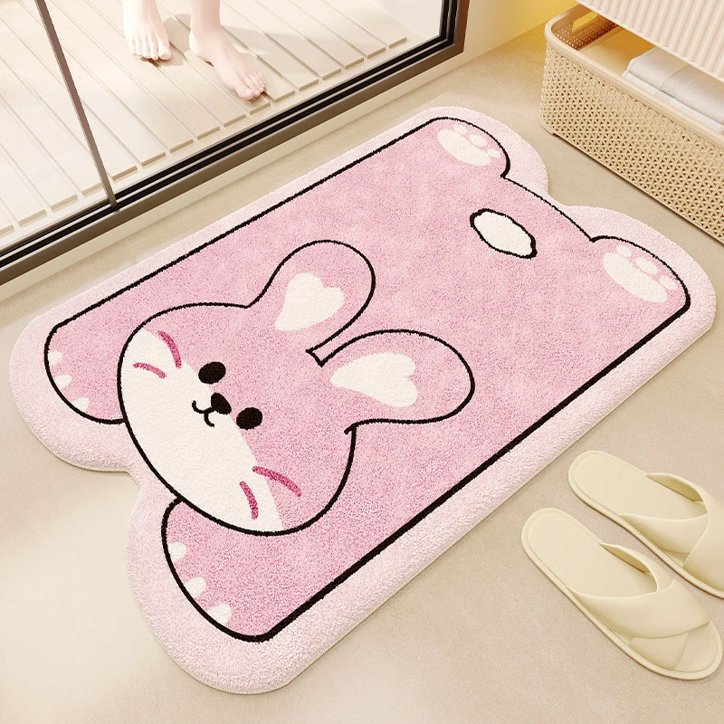 Cat-Themed Plush Bath Mat Stornfield