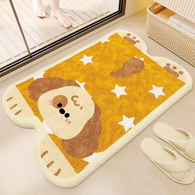 Cat-Themed Plush Bath Mat Stornfield