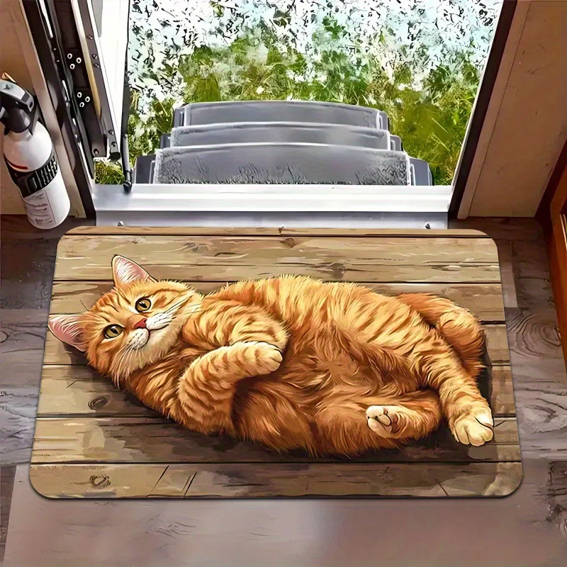 Cat-Themed Decorative Doormat Stornfield
