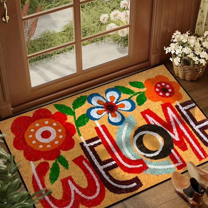 Cat-Themed Decorative Doormat Stornfield