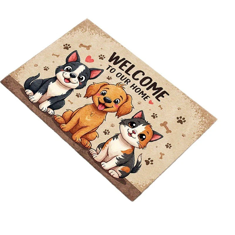 Cat-Themed Decorative Doormat Stornfield