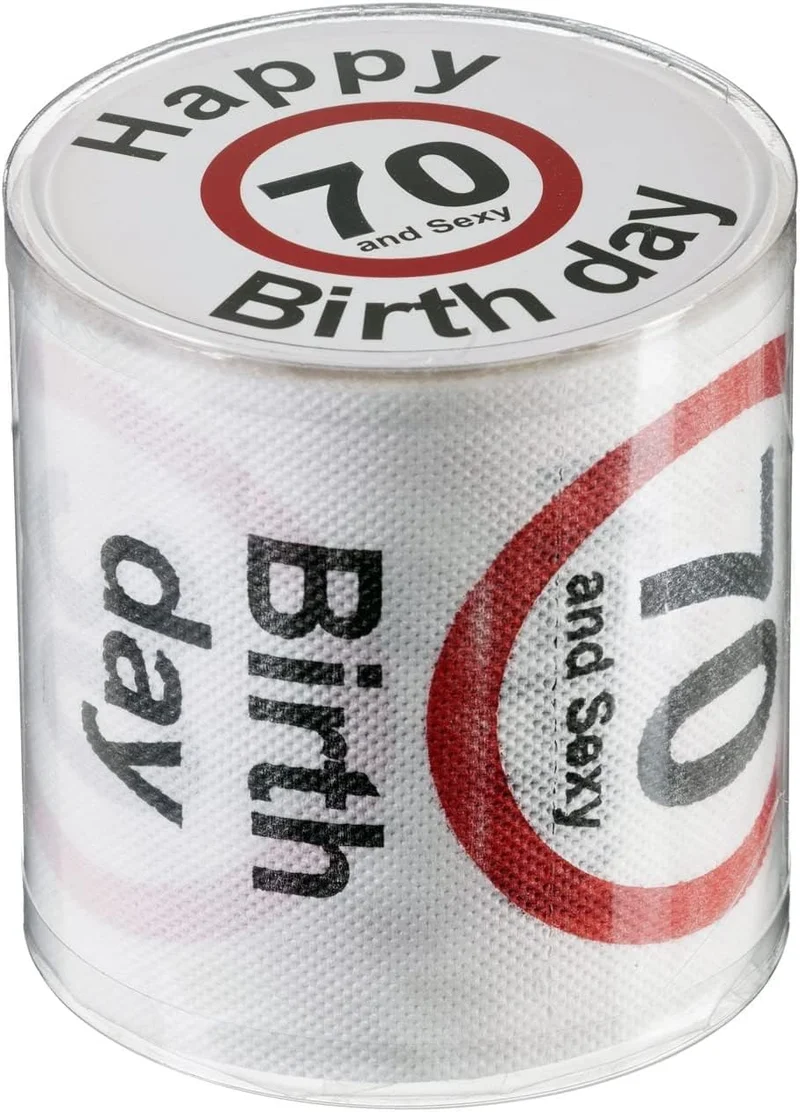 Toilettenpapier zum 70. Geburtstag - Lustiges Geburtstagsgeschenk