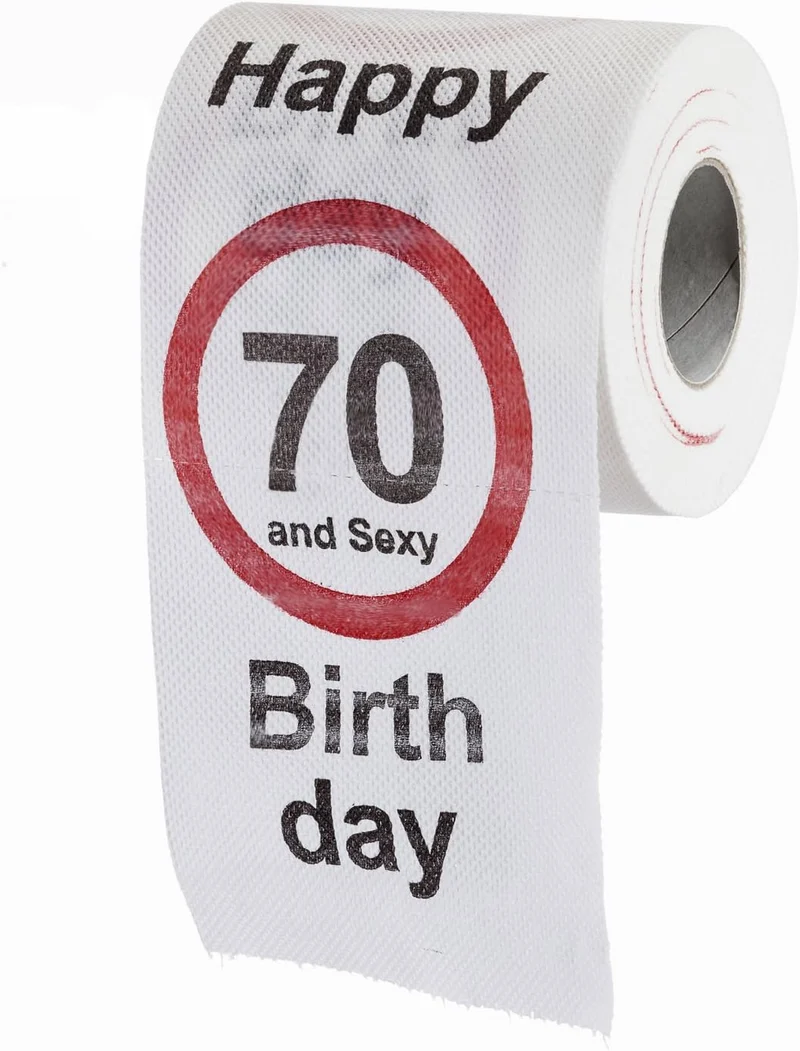 Toilettenpapier zum 70. Geburtstag - Lustiges Geburtstagsgeschenk