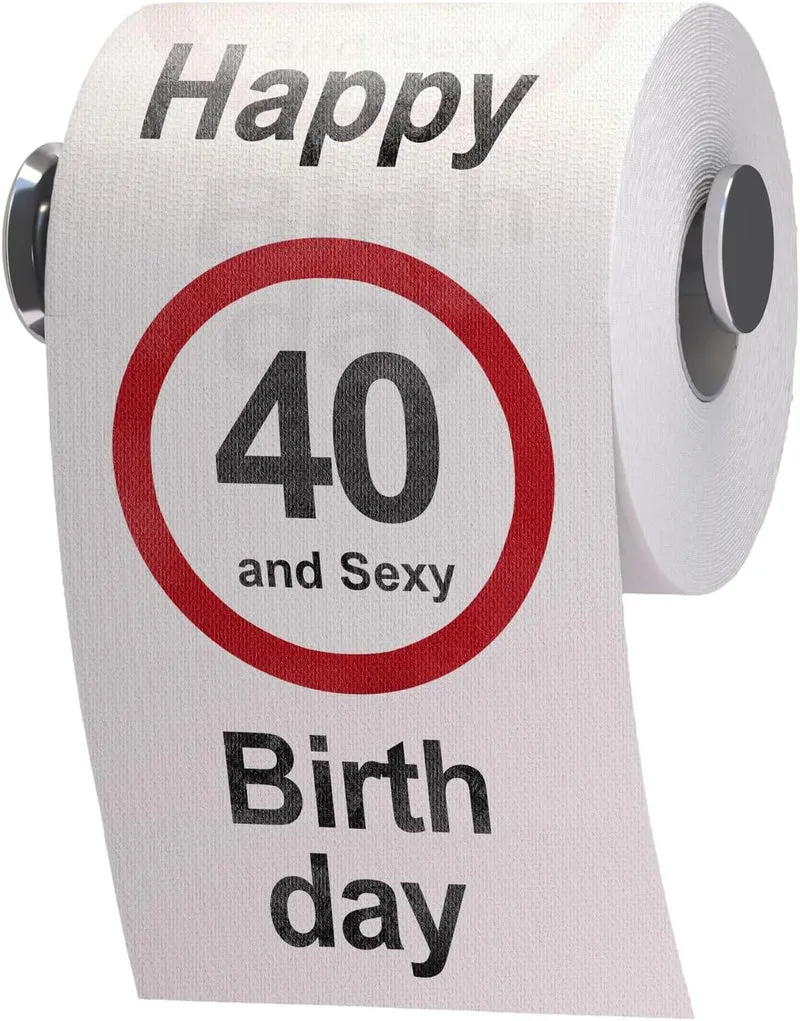 Lustiges Toilettenpapier zum 40. Geburtstag - Witziges Geschenk
