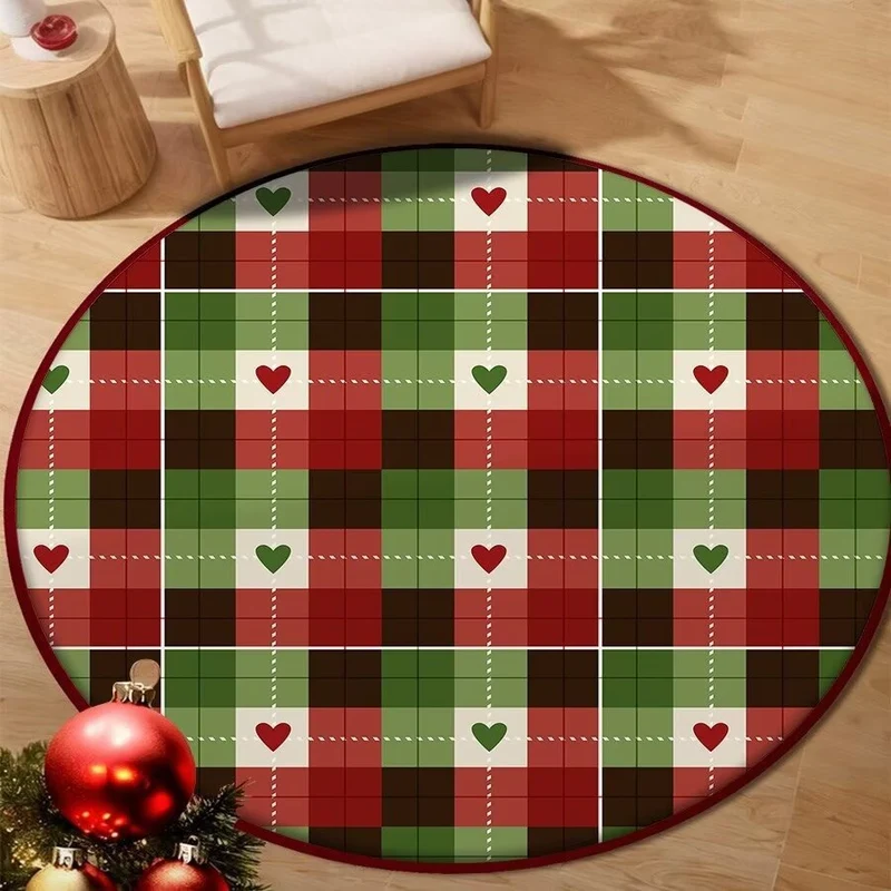Holiday-Themed Round Floor Mat Stornfield