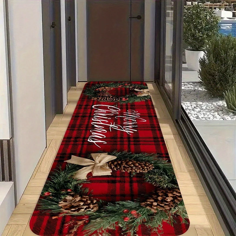 Holiday-Themed Long Indoor Runner Mat Stornfield