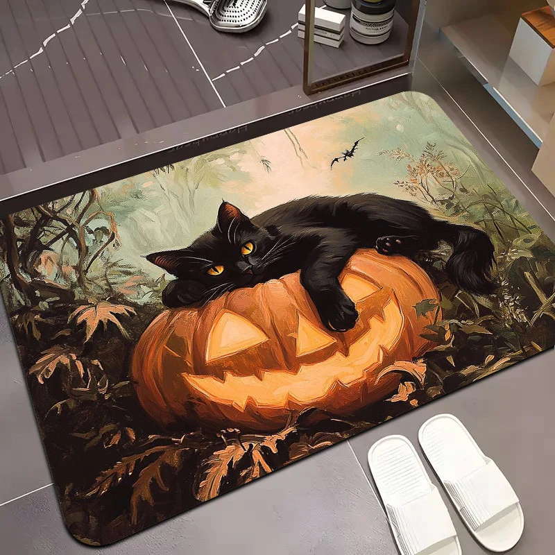 Halloween-Themed Decorative Entrance Mat Stornfield
