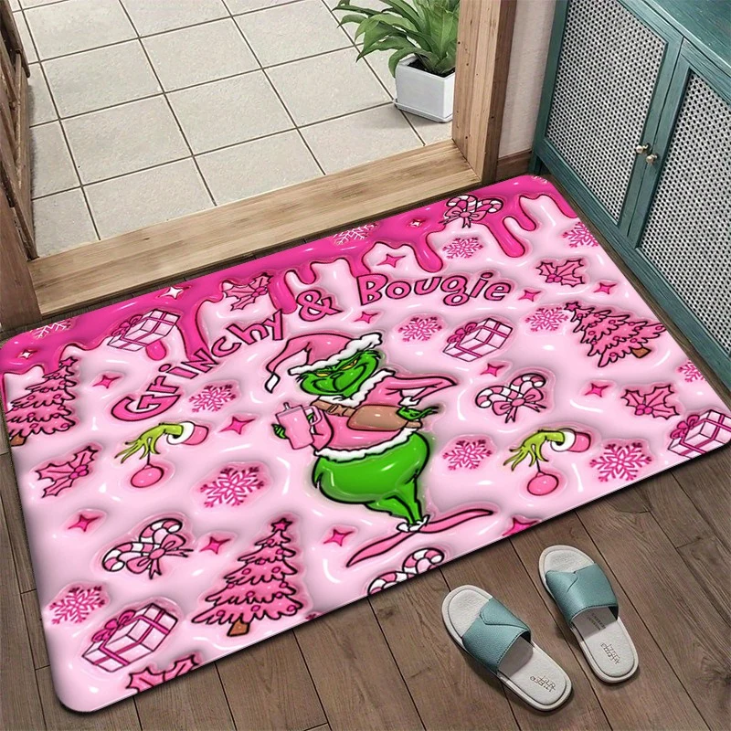 Grinch Christmas Themed Doormat Stornfield