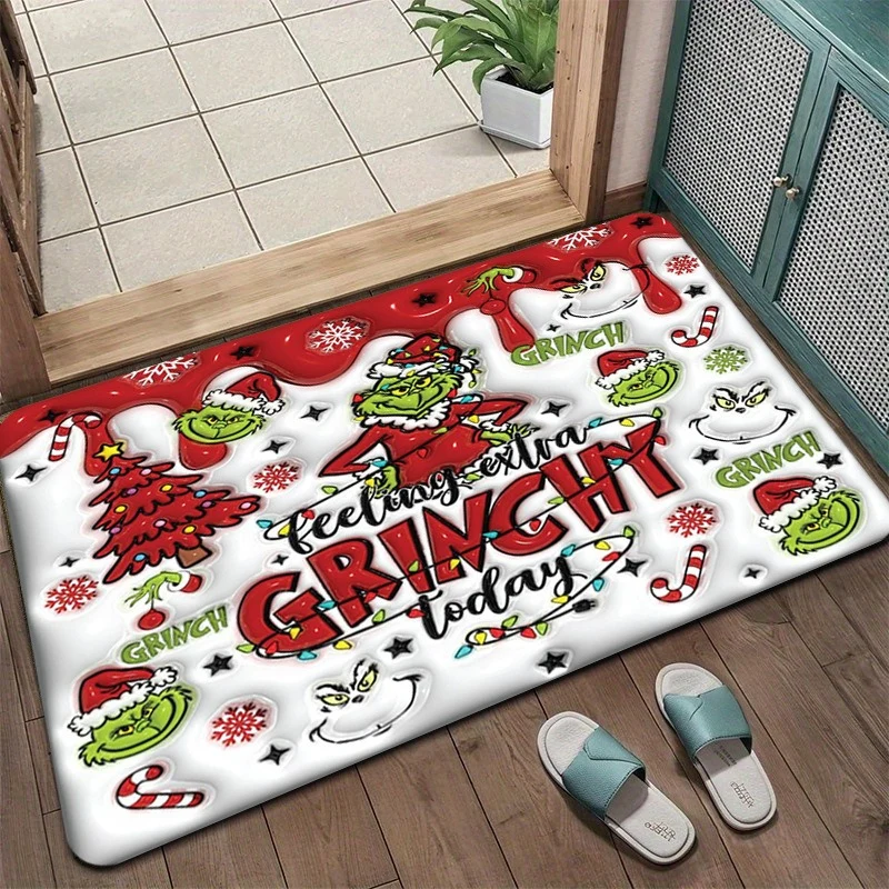 Grinch Christmas Themed Doormat Stornfield