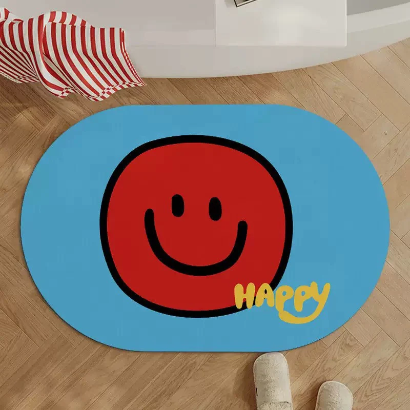 Fun Smiley Face Area Rug Stornfield