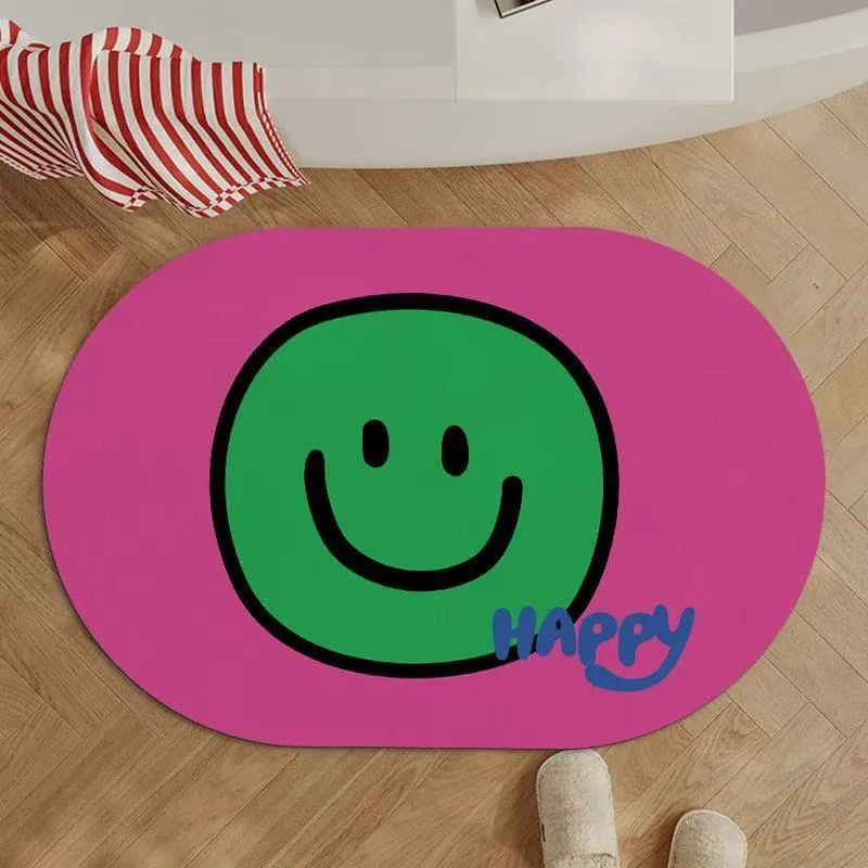 Fun Smiley Face Area Rug Stornfield