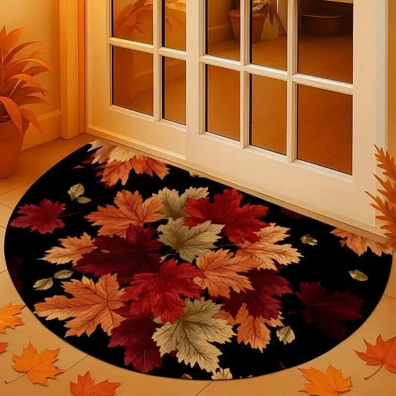Floral Themed Welcome Mat Stornfield