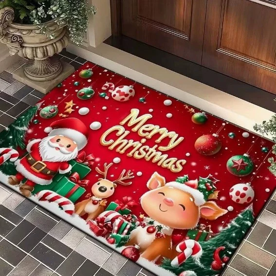 Floral Themed Welcome Mat Stornfield