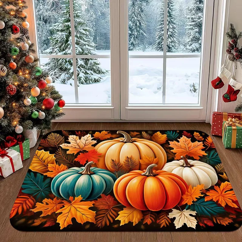 Floral Themed Welcome Mat Stornfield