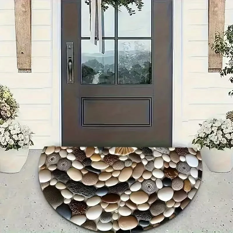 Floral Themed Welcome Mat Stornfield