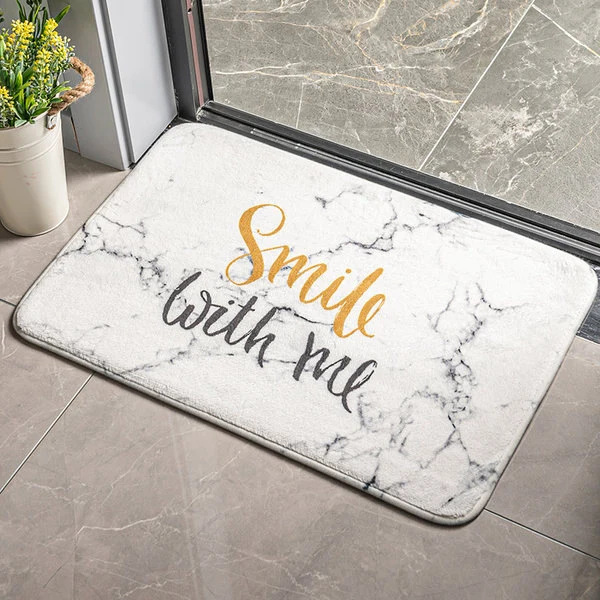 Floral Themed Welcome Mat Stornfield