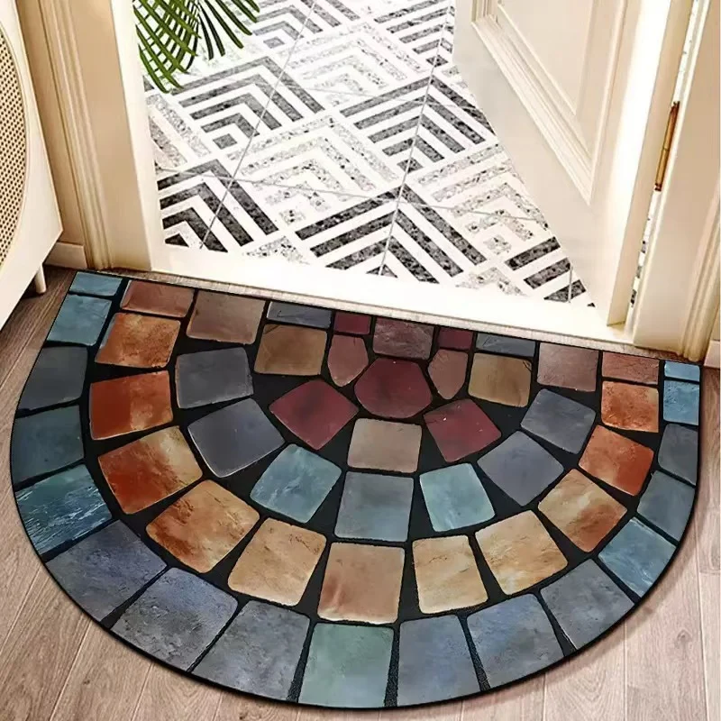 Floral Themed Welcome Mat Stornfield