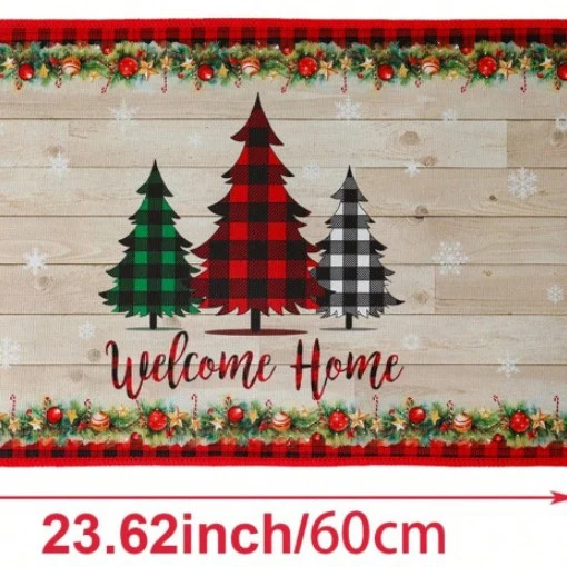 Floral Themed Welcome Mat Stornfield