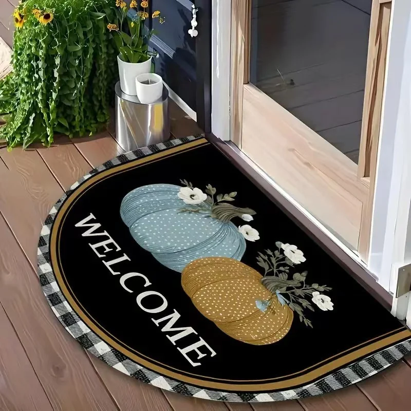 Floral Themed Welcome Mat Stornfield