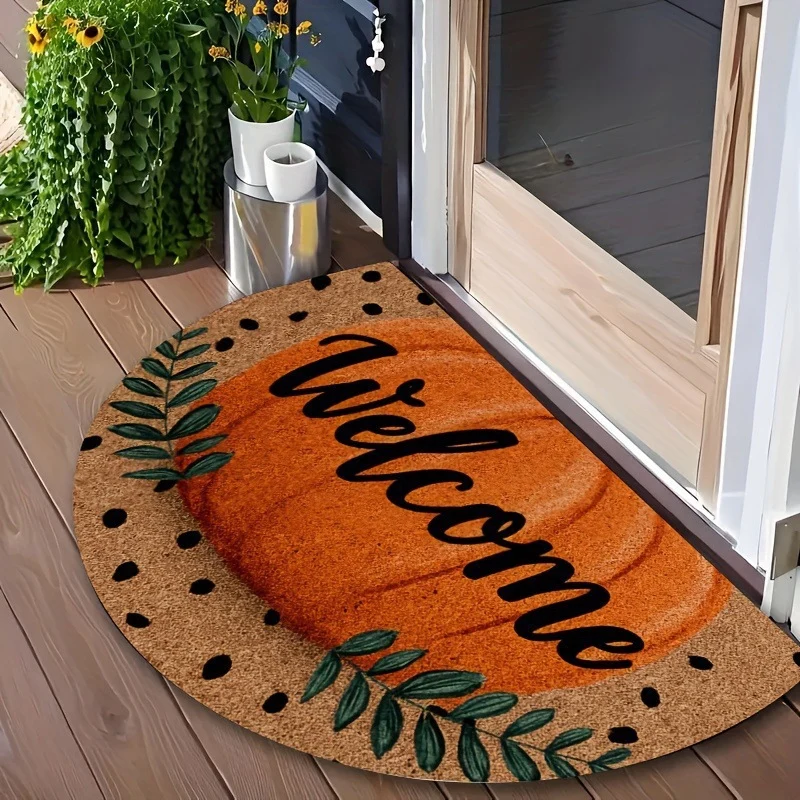 Floral Themed Welcome Mat Stornfield