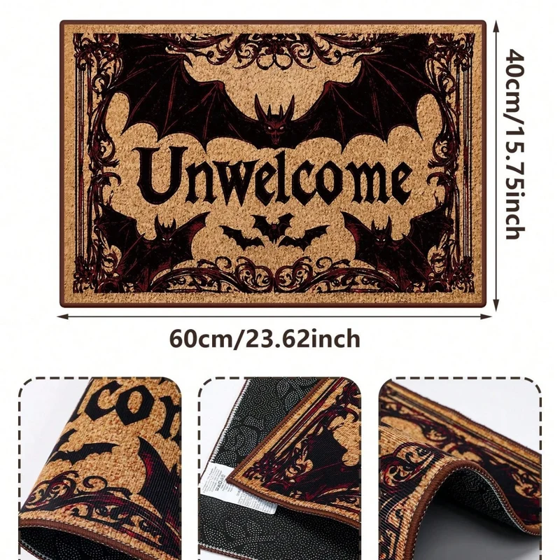 Floral Themed Welcome Mat Stornfield