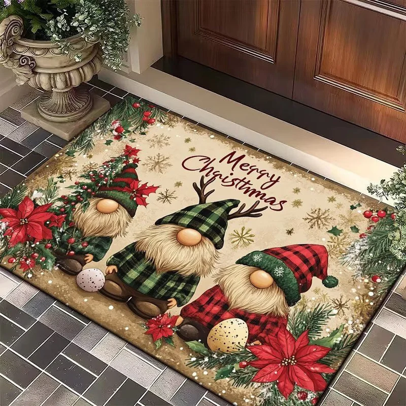 Floral Themed Welcome Mat Stornfield