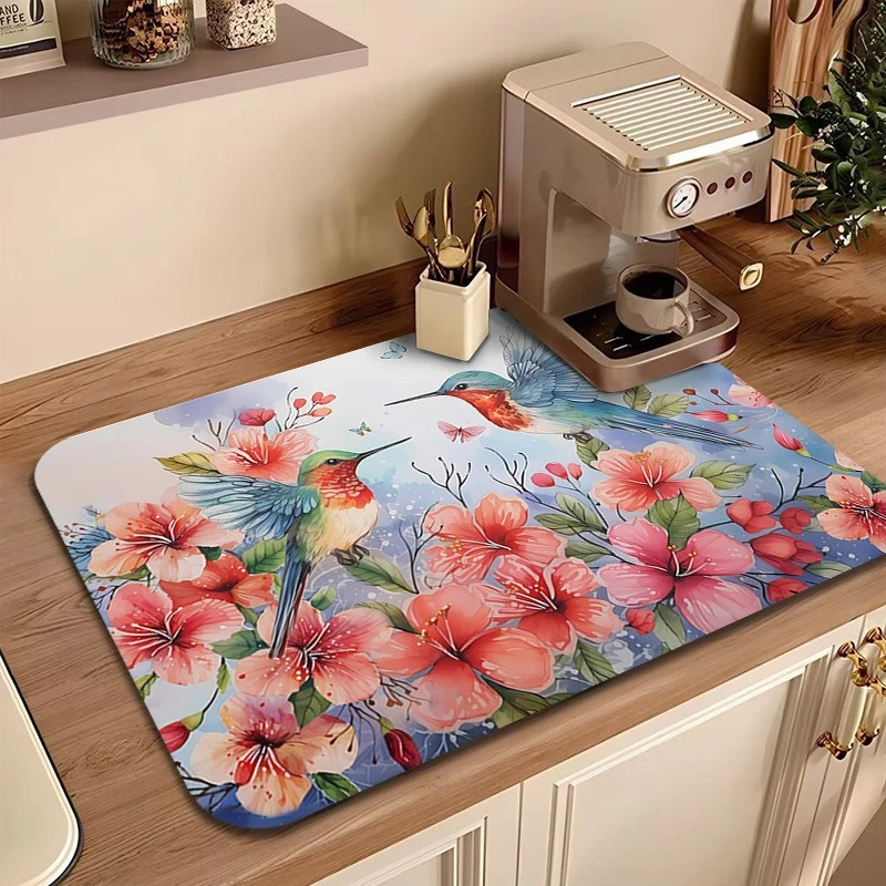 Floral Printed Kitchen Mat Stornfield