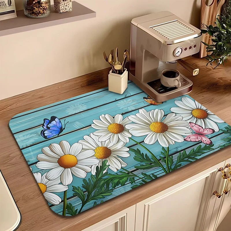 Floral Printed Kitchen Mat Stornfield