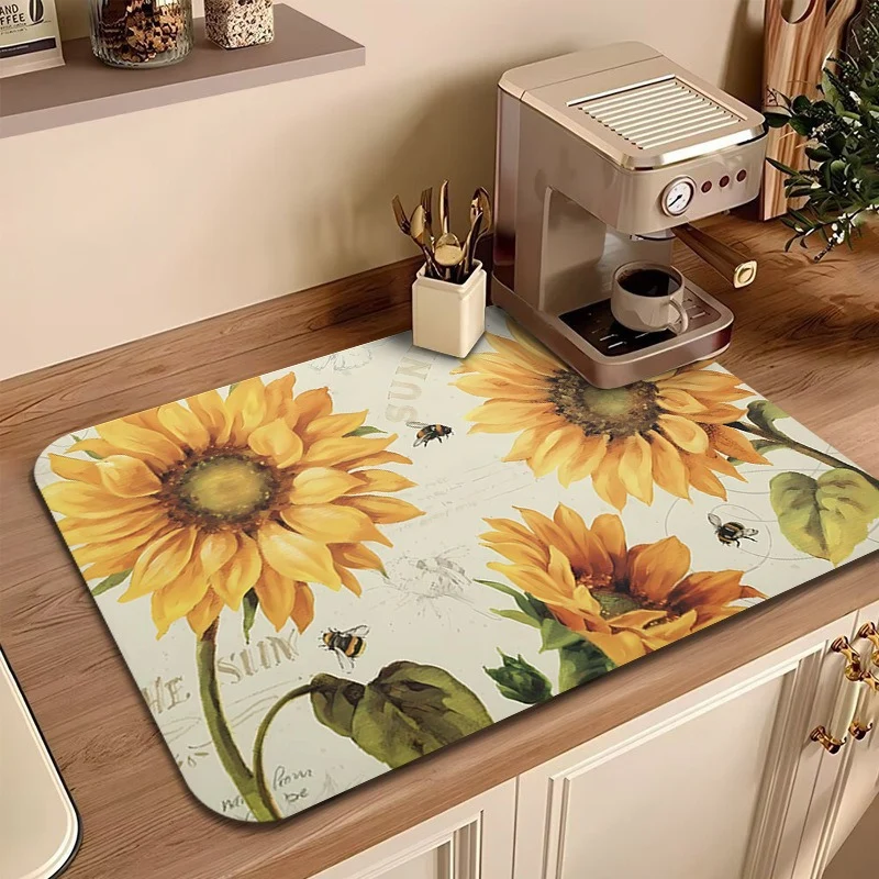 Floral Printed Kitchen Mat Stornfield