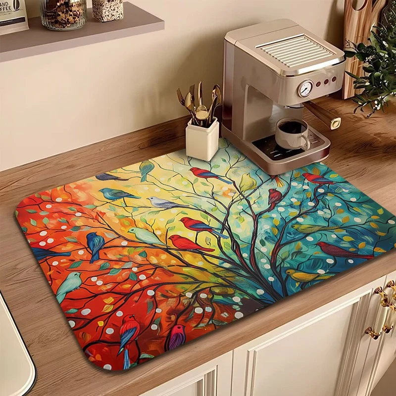 Floral Printed Kitchen Mat Stornfield