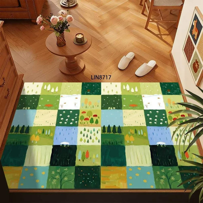 Floral Pattern Decorative Floor Mat Stornfield