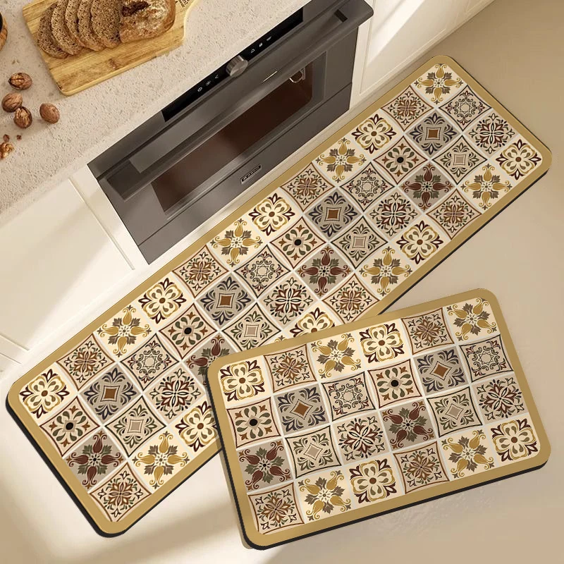 Floral Design Kitchen Comfort Mat Stornfield