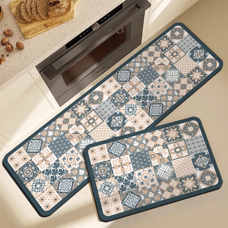 Floral Design Kitchen Comfort Mat Stornfield