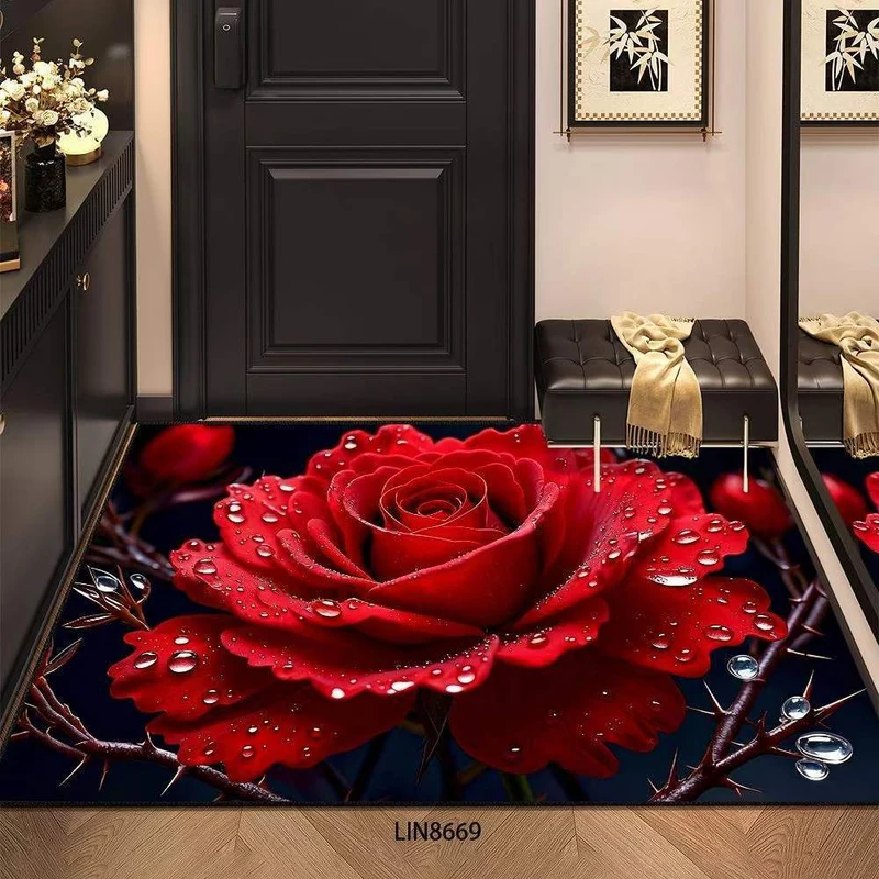 Floral Design Area Rug Stornfield