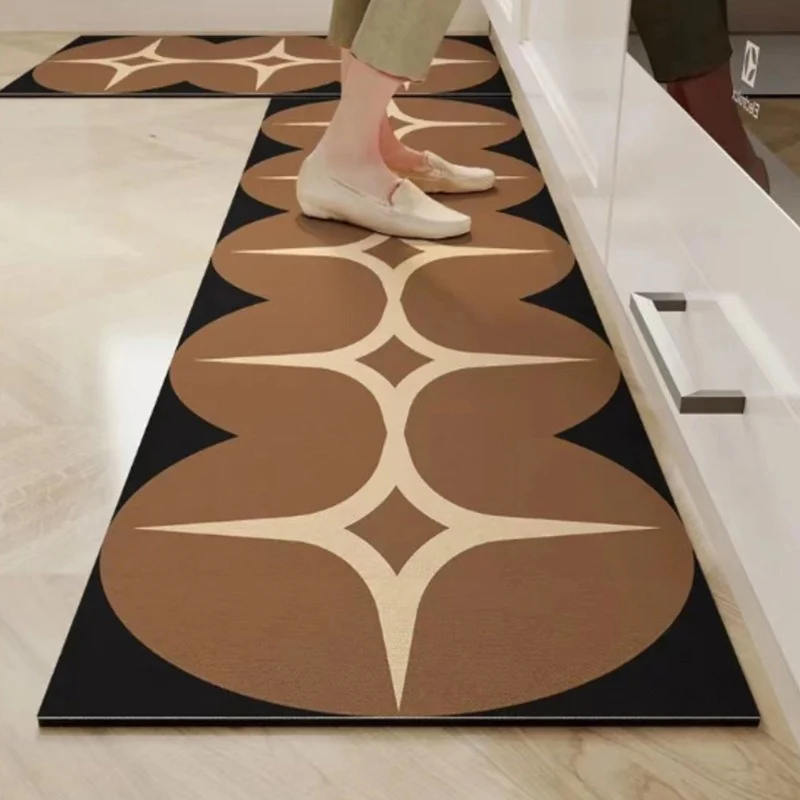 Floral Design Anti-Fatigue Kitchen Mat Stornfield
