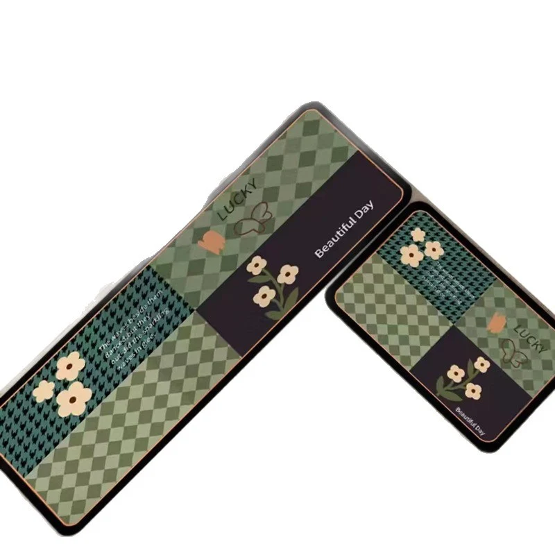 Floral Design Anti-Fatigue Kitchen Mat Stornfield