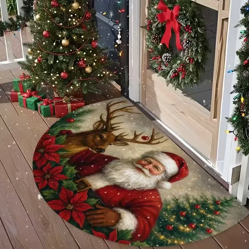 Festive Reindeer-Themed Welcome Mat Stornfield