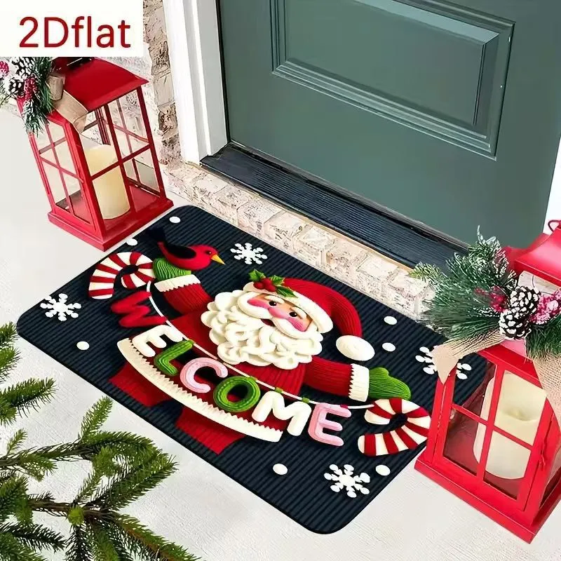 Festive Reindeer-Themed Welcome Mat Stornfield