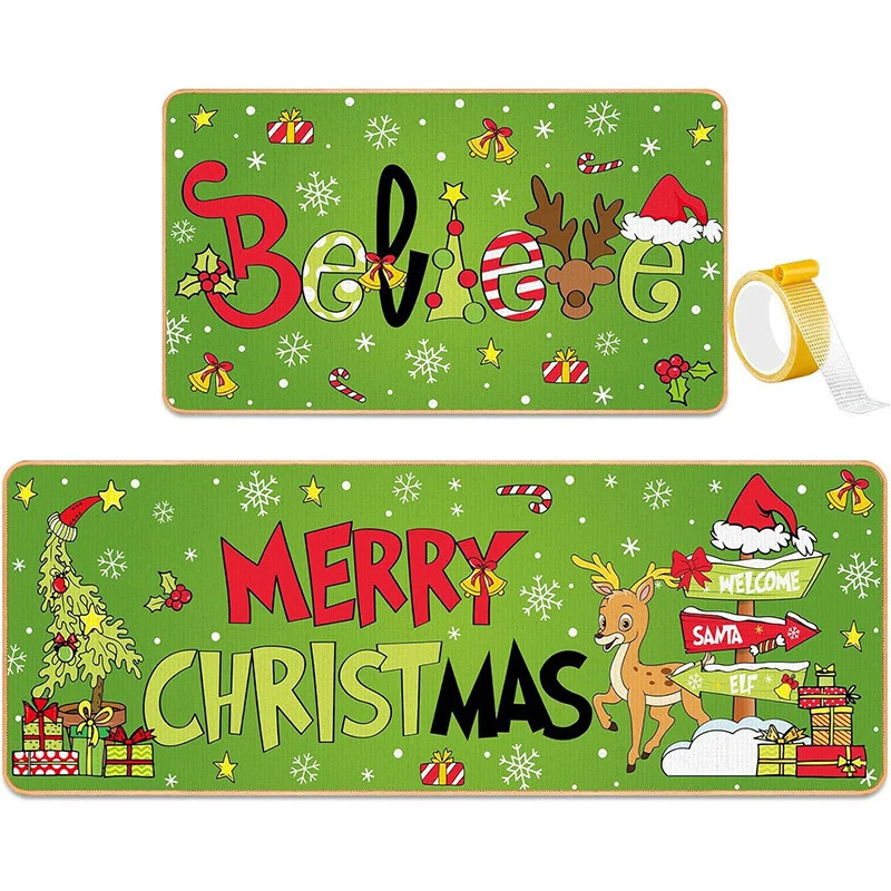 Festive Christmas Kitchen Mat Set Stornfield