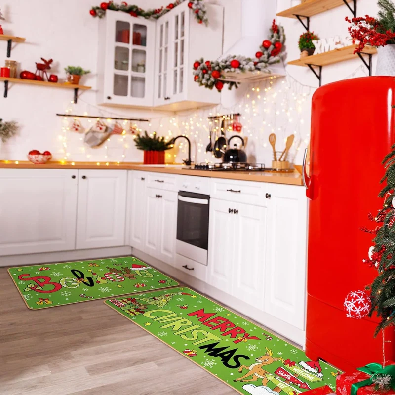 Festive Christmas Kitchen Mat Set Stornfield